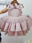 Flower Girl birthdayparty evening photoshoot Princess Dusty Pink Kid baby Dress 