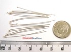100pcs Solid Sterling Silver 26 Gauge Wire Ball Head Pin Headpins Wholesale F69