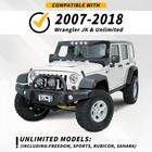 For Jeep Wrangler Jk 2007-2018 Windshield Frame Cover Sun Visor Cowl Steel