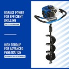 Powerhorse One-person Earth Auger Powerhead Combo With 8in  Auger Bit Included 