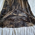 Vintage Sheri Martin Dress Womens 6 Black Gold Midi Elegant Romantic Whimsigoth