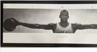 New Black Framed Acrylic Textured Michael Jordan Wings Poster Size 24   x65    Print