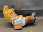 Vintage Hand-painted Ceramic Garden Gnome Elf Decoration