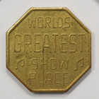 New York City Ny Show World Center Peep Show Token 8th Ave   42nd St