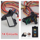 12v Street Hot Rat Muscle Rod Wiring 12 Circuit Universal Wire Harness 12 Fuse