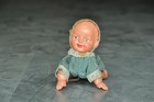 Vintage Wind Up Textured Cloth Toddling Baby Celluloid Toy  Japan