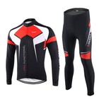 Lixada Men s Cycling Jersey Set Bicycle Long Sleeve Set Quick-drying  3d Cushion