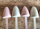 Vintage 1950s Pink White Wood Metal Womens Shoe Stretcher Lot Of 6