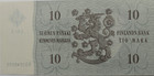 1963 Finland 10 Ten Markkaa Suoment Pankki Uncirculated Banknote Bd2548502