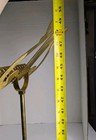Vintage Brass Sheet Music Stand Ornate Adjustable Lyre Harp Shape Footed