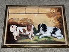 One Of A Kind Oil Painting Cavalier King Charles Spaniel Blenheim Tri Art       sj7m
