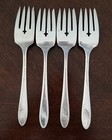 Lot Of 4 Salad Forks 6 1 2  Oneida Tudor Plate Queen Bess Ii 1946