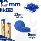Billiard Cue Tips Replacement Kit Leather Pool Stick Tips With Storage Box
