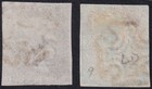 1840 Sg2 7 1d Black 1d Red Plate 9 Matched Pair Very Fine Used  ld  As57   As59