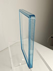 Light Blue   Blue Glitter Psa Graded Card Slab Bumper Guard Clear Backplate New