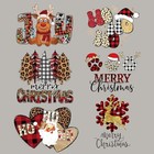 6pcs Christmas Heat Transfers Vinyl christmas Iron On Transfers For T Shirts  