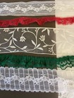 Lot Of Vintage 5 Yards 1 Yd Each Multicoloured Various Lace 1 4   -1-1 2    Width