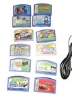 Leapfrog Leapster L-max Learning Console 12 Educational Games Power Cord Tested