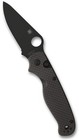 Spyderco Buttonup  Carbon Fiber g-10  Button Lock Black 8cr13mov Steel C275cfpbk