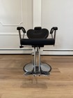 Black Salon Chair Reclining- Excellent Condition
