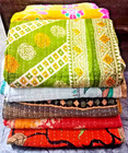 Kantha Quilt Indian Vintage Reversible Handmade Twin Blanket Wholesale 20 Pc Lot
