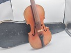 Antique - German 4 4 Stradivarius Violin For Repair W  Case