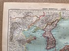 Antique Map Of Eastern China Japan Korea Coree Japan - French Atlas 1906