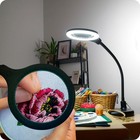 Lightview Pro Flex 2-in-1 Magnifying Desk Lamp With Adjustable
