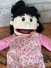 Silly Puppets Susie Peach Girl Full Body Puppet 25  Pink Ventriloquist Style Euc