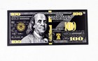Lots 10 Pcs New Us   100 Dollar Black Gold Banknotes Crafts Notes Money Gift