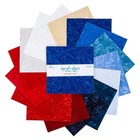 Riley Blake - Expressions Batiks Hand-dyes Freedom Flair 10  Stacker 42 Pcs