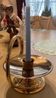 Vintage Brass Chamberstick Candle Holder    estate Sale    Antique    collectors Item   
