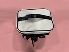 White   Black  goodluck  Makeup Bag With Zipper  Handle   Pockets
