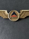 Vintage Delta Airlines Junior Flight Crew Wings Plastic Pin Badge