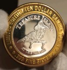  10 Dollar Gaming Token Treasure Island Casino Las Vegas Silver  999 The Mirage