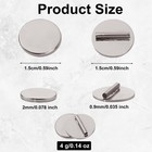 6pcs Mini Magnetic Brooch Pin Converter  Harm Free Clothing Small  Silver 