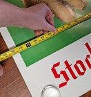 Life Size Vintage Coca Cola 56  X 38   when Friends Drop In Christmas Poster 