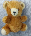 Vintage Potbelly Teddy Bear Plush Brown Cream 13  Stuffed Plushie Toy Doll Room