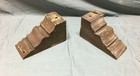 Pair Small Antique Wood Corbels Cottage Vintage Porch Shelf Brackets Old 365-22b