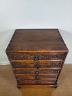 Early Exquisite Rosewood Carved Chest Of Drawers