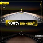 Auixto H1 Led Headlight Bulbs W fan Cooling High Low Beam 6500k 330000lm Bright