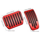  2 Pcs Car Pedal Covers  Brake And Covers For y  Non-slip Performance Foot 