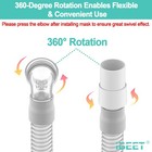 Short Tube Assembly For Swift Fx  Hose 22mm X 18 5 Inches  Light Gray