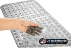 Teeshly Bathtub Mats For Shower Tub  Extra Long Non-slip 39 X 16 Inch Bath Mat W