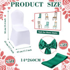 100 Pcs Wedding Chair Covers 50 Stretch Spandex Chair Covers With 50 Decorative