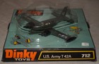 Vintage Dinky No  712 Us Army T42a Airplane - New In Original Box - Diecast