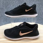 Nike Shoes Womens 5 Flex 2017 Run Sneakers Black Lace Up Low Top 898476-008