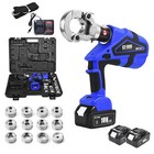 18v Cordless Electric Hydraulic Crimping Tool Electrician Cable Lug Crimper