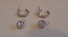 925 Sterling Silver Round Dangling Earrings 27mm By 8mm