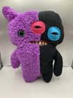 Fuggler Ugly Misfit Monster Plush Stuffed Purple   Black 3 Eyes W  Teeth Doll 9   